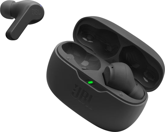 Handsfree Bluetooth JBL Wave Beam, TWS, Svart JBLWBEAMBLK