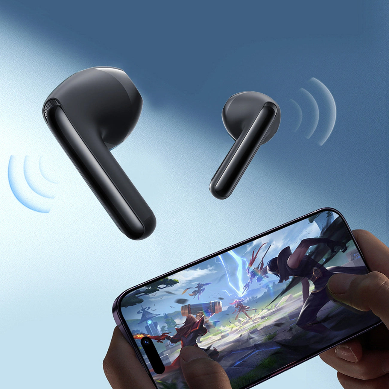 Handsfree Bluetooth Joyroom Funpods JR-FB1 Ny Version, TWS, Svart
