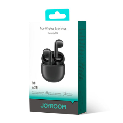 Handsfree Bluetooth Joyroom Funpods JR-FB1 Ny Version, TWS, Svart