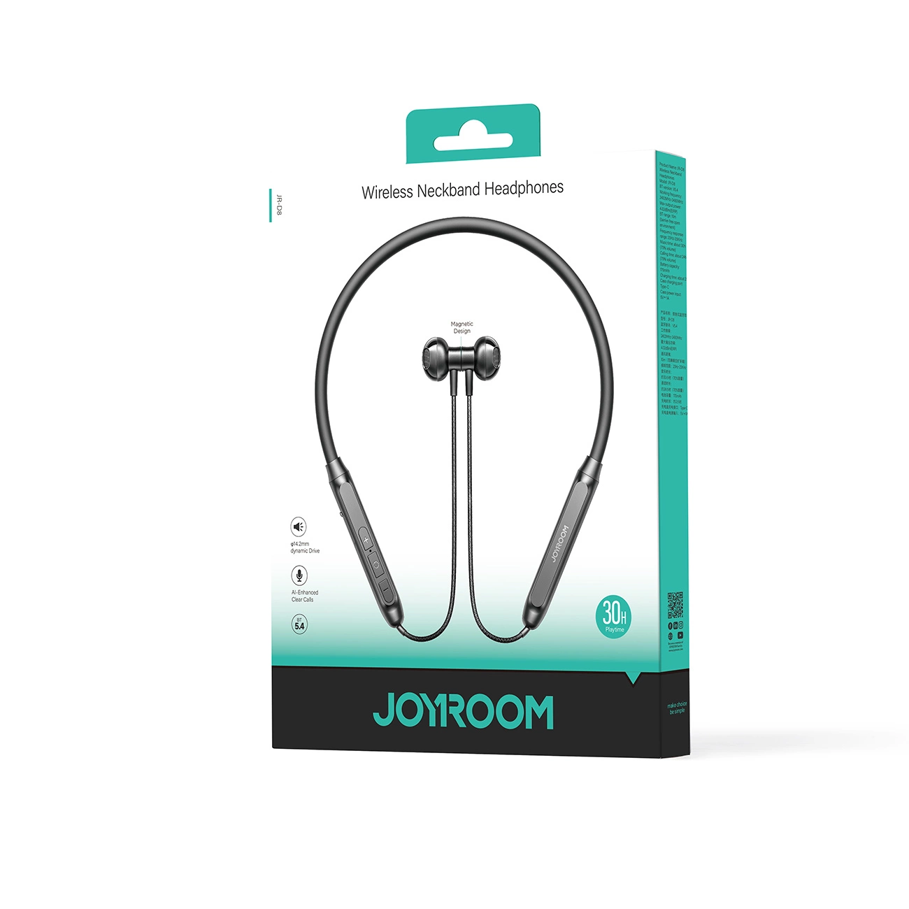 Handsfree Bluetooth Joyroom JR-D8, A2DP, Svart