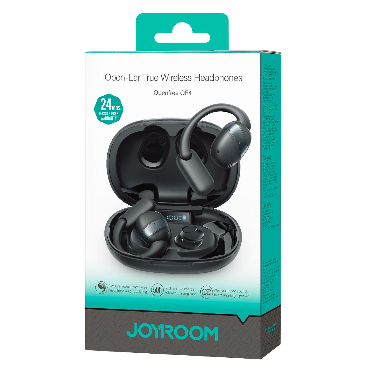 Handsfree Bluetooth Joyroom Open Ear JR-OE4, TWS, Svart