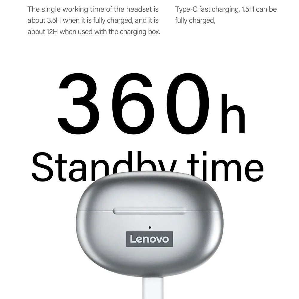 Handsfree Bluetooth Lenovo ThinkPlus LP5, TWS, Vit