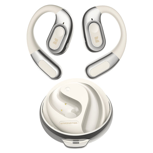 Handsfree Bluetooth Monster AC330 AI-översättning, TWS, Vit