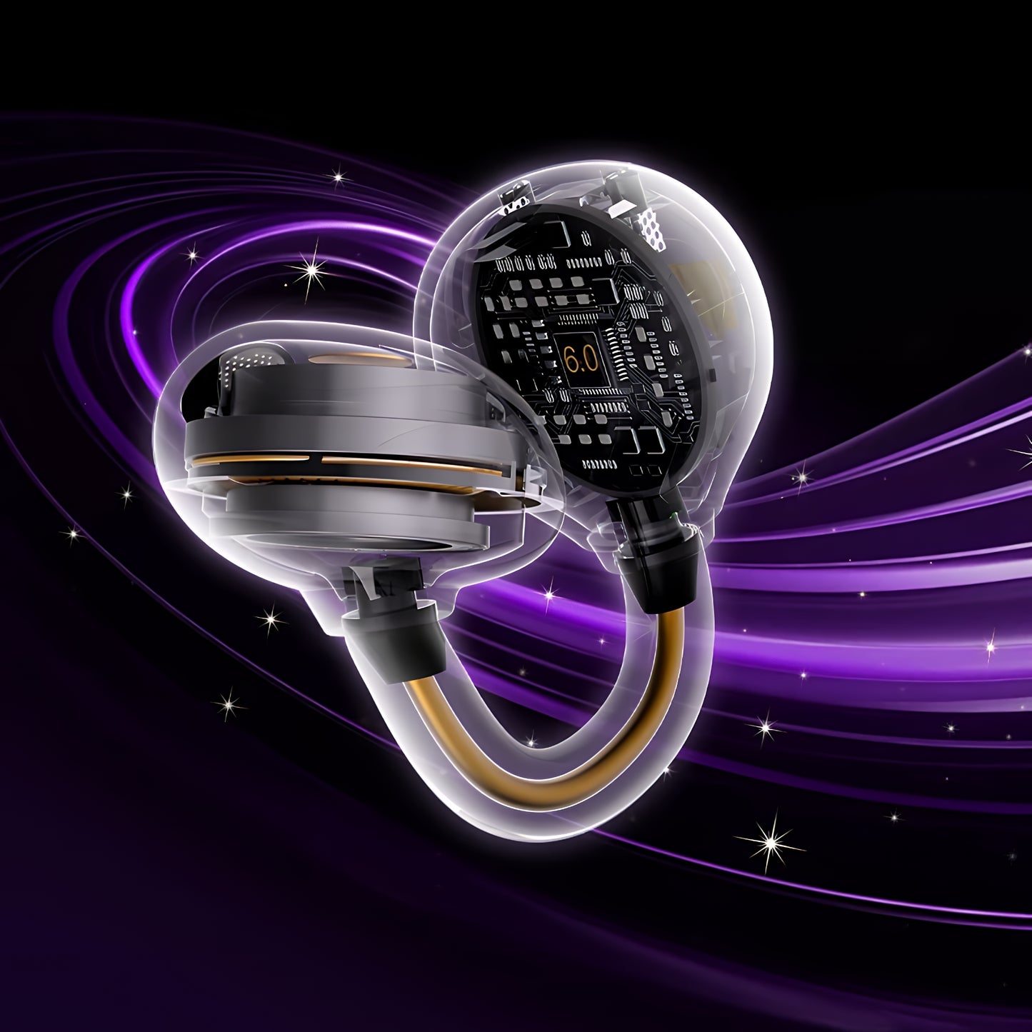Handsfree Bluetooth Monster AirClip AC200, TWS, Ljus Creme