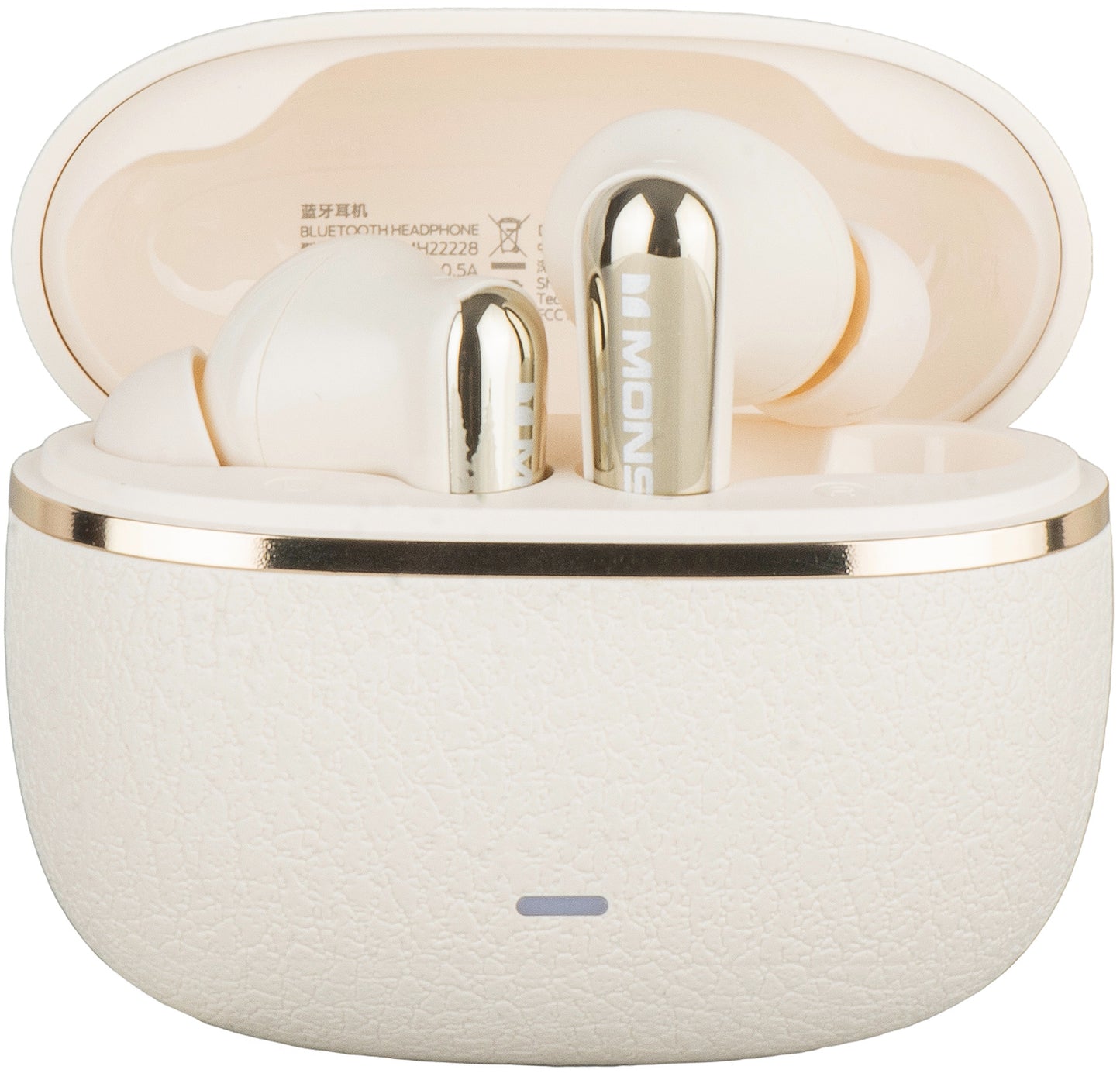 Handsfree Bluetooth Monster Clarity 200, TWS, ANC, Ljus Creme
