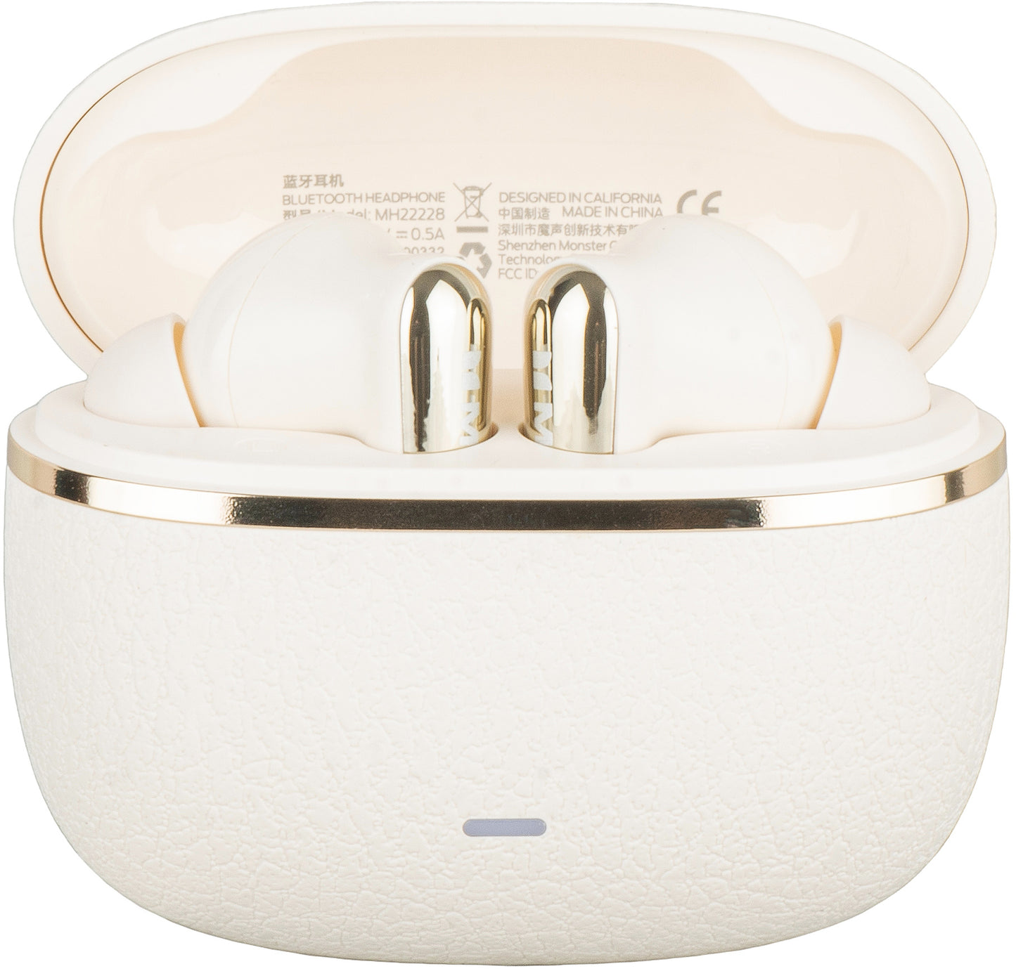 Handsfree Bluetooth Monster Clarity 200, TWS, ANC, Ljus Creme