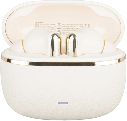 Handsfree Bluetooth Monster Clarity 200, TWS, ANC, Ljus Creme
