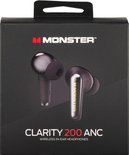Handsfree Bluetooth Monster Clarity 200, TWS, ANC, Ljus Creme