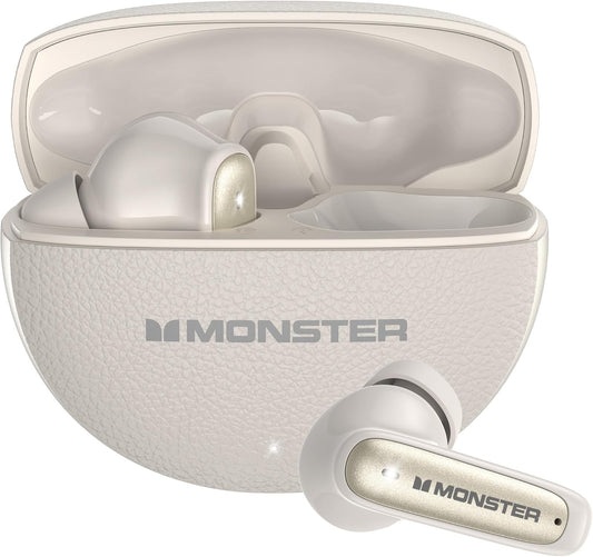 Handsfree Bluetooth Monster N-Lite 310, TWS, Ljus Creme