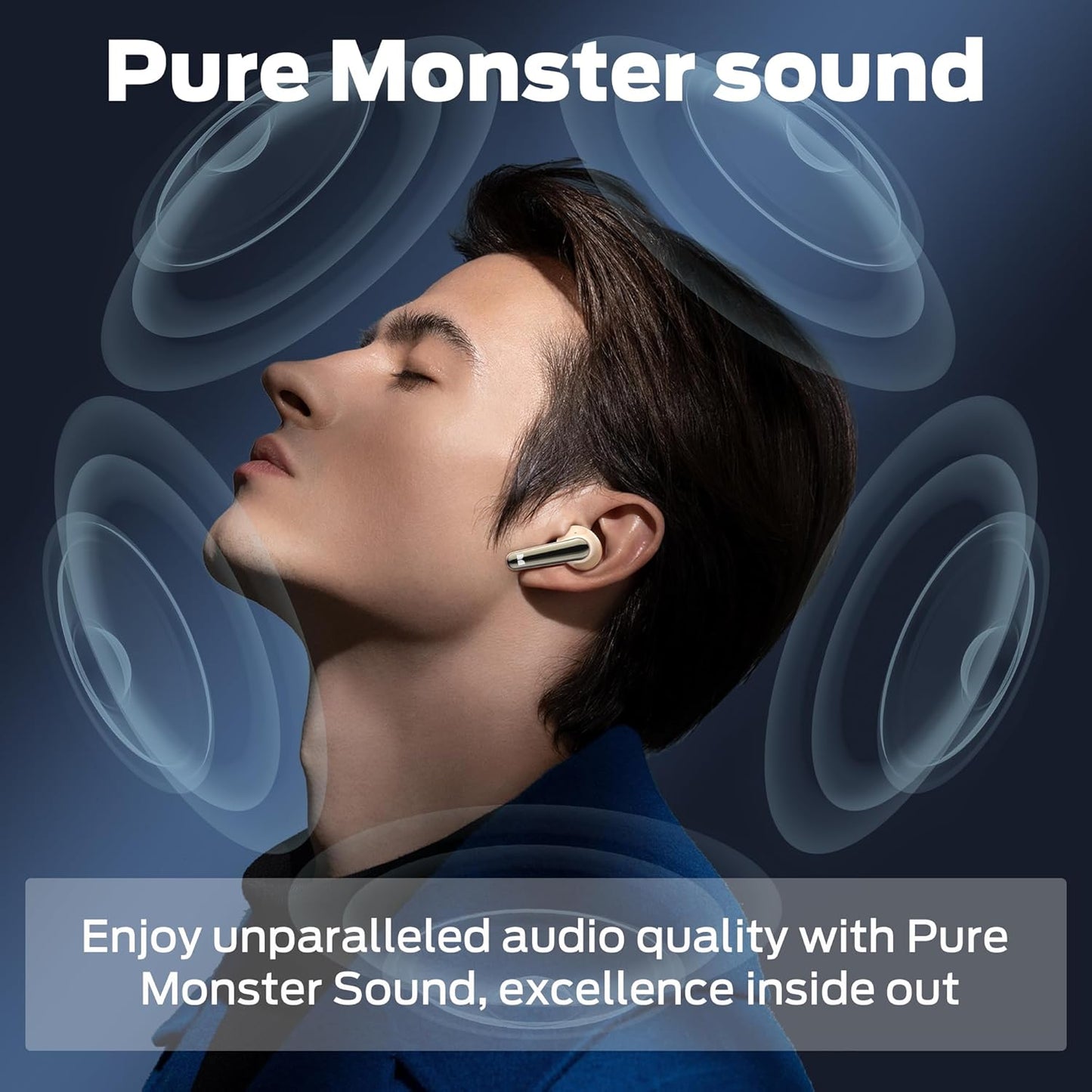 Handsfree Bluetooth Monster N-Lite 203 AirLinks, TWS, Guld