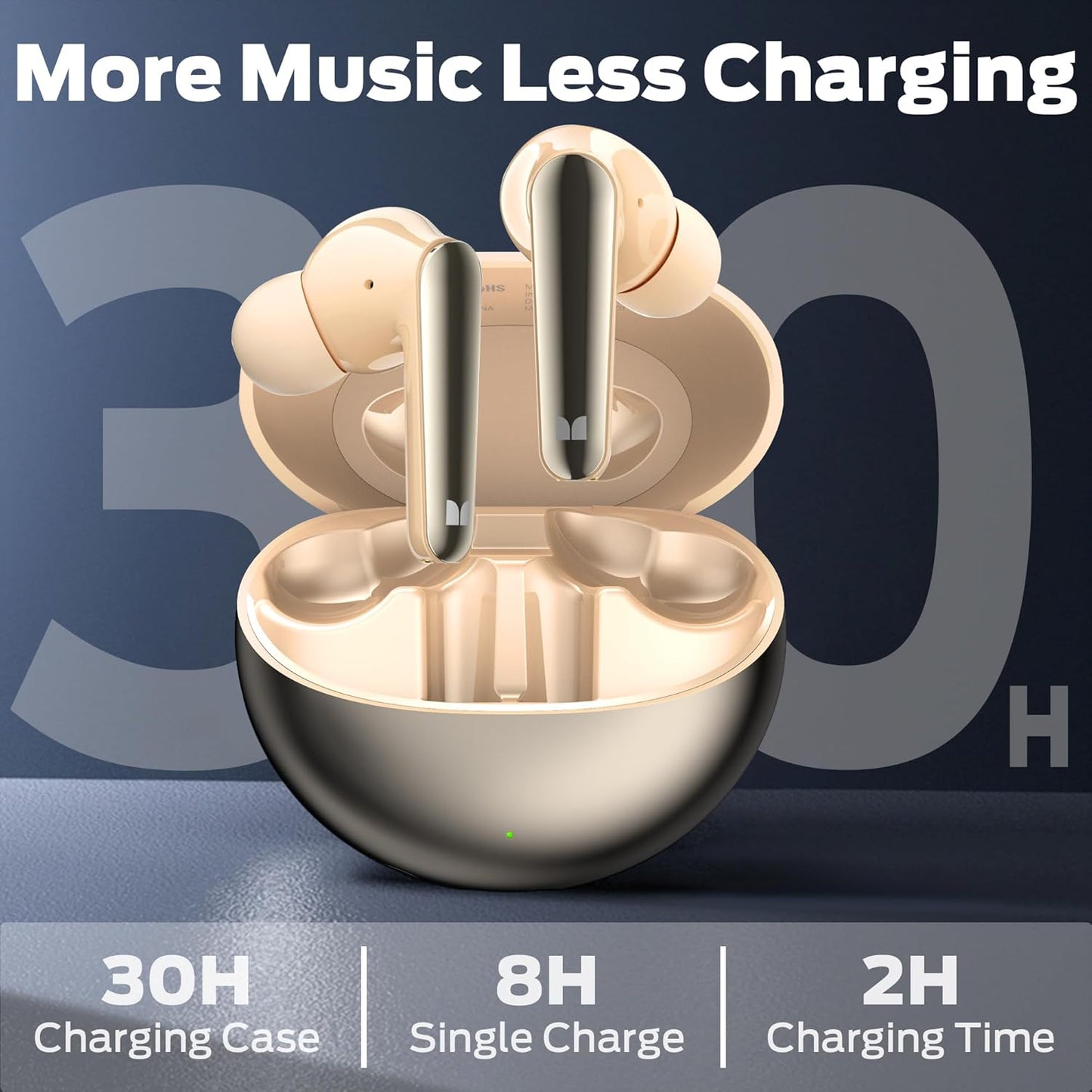 Handsfree Bluetooth Monster N-Lite 203 AirLinks, TWS, Guld