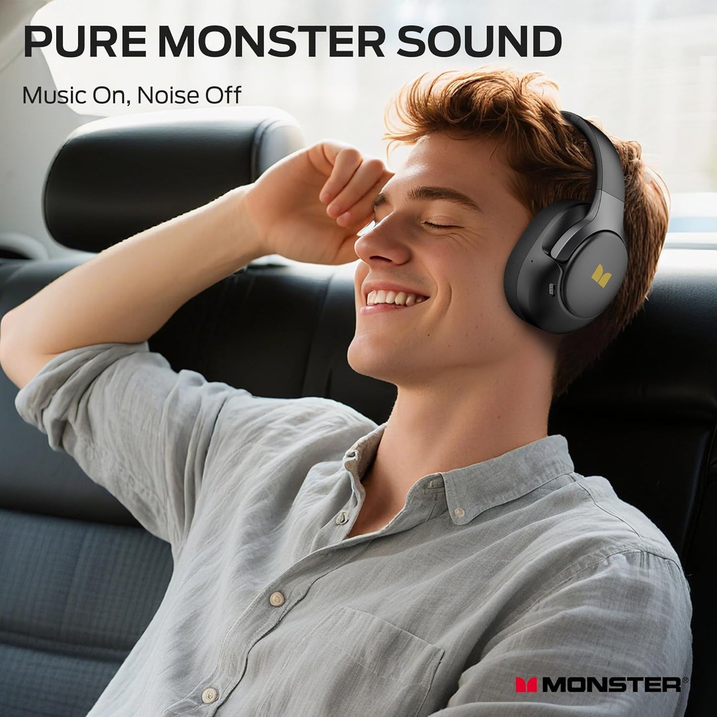 Handsfree Bluetooth Monster Persona 5th, MultiPoint, A2DP, ANC, Svart