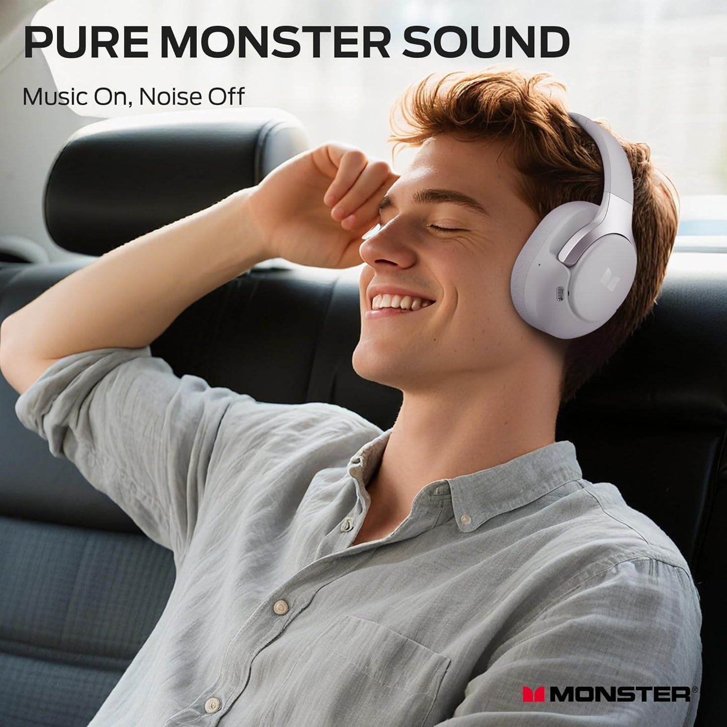 Handsfree Bluetooth Monster Persona 5th, MultiPoint, A2DP, ANC, Lila
