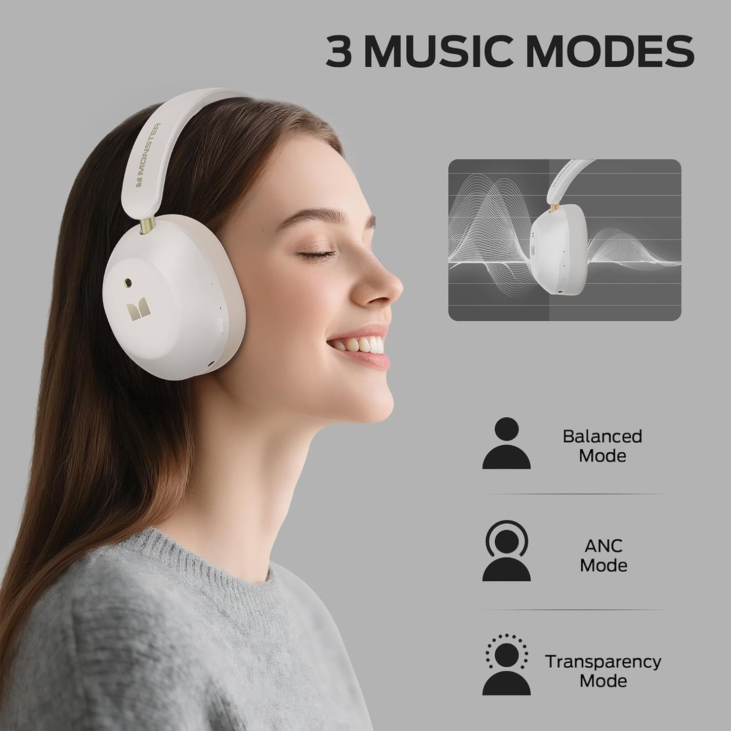 Handsfree Bluetooth Monster Persona 6th, MultiPoint, A2DP, ANC, Vit