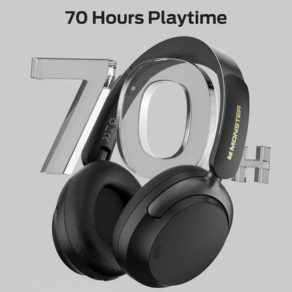 Handsfree Bluetooth Monster Persona 3rd, MultiPoint, A2DP, ANC, Svart