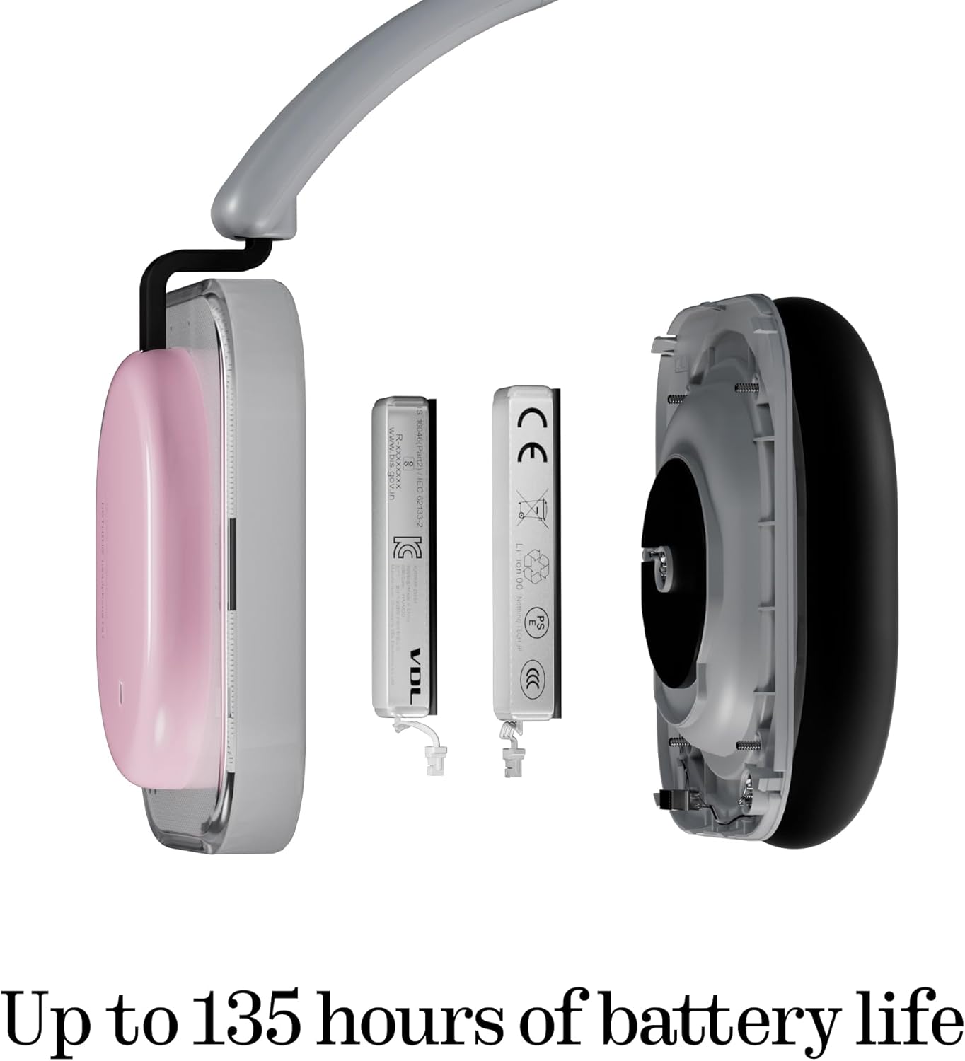 Handsfree Bluetooth Nothing Headphone (a), MultiPoint, A2DP, ANC, Svart