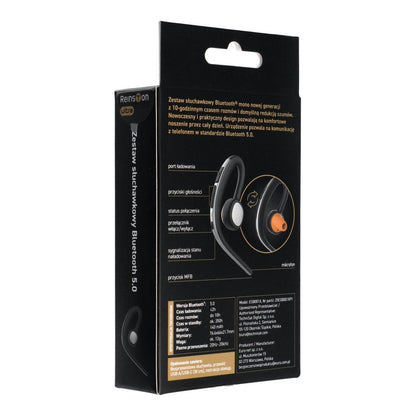 Bluetooth-handsfree Reinston ESB001X, MultiPoint, A2DP, Svart