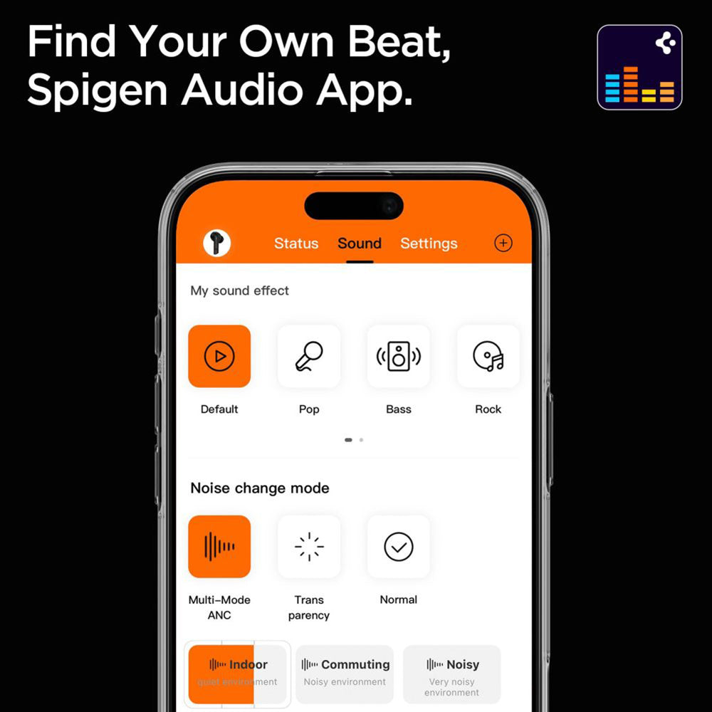 Handsfree Bluetooth Spigen SA2402, TWS, ANC, Vit ASD07964