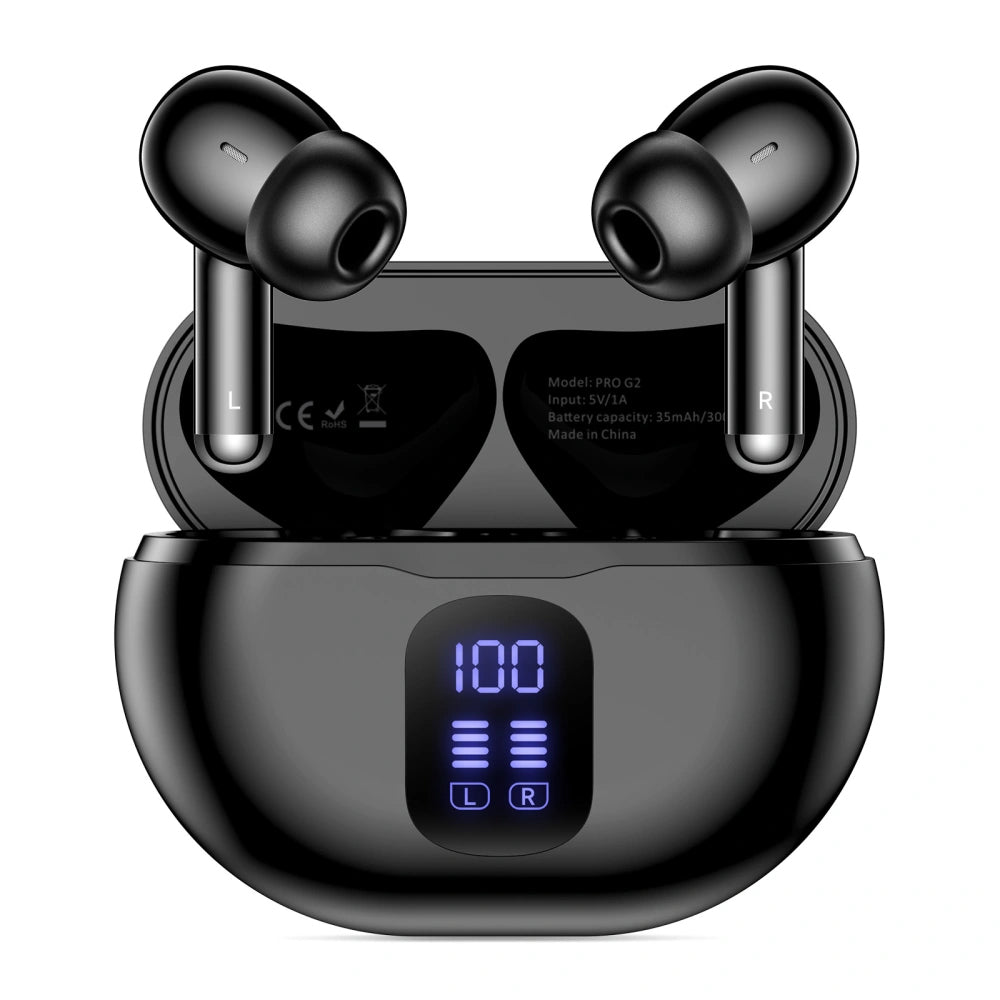 Handsfree Bluetooth Tech-Protect Ultraboost Pro G2, TWS, Svart