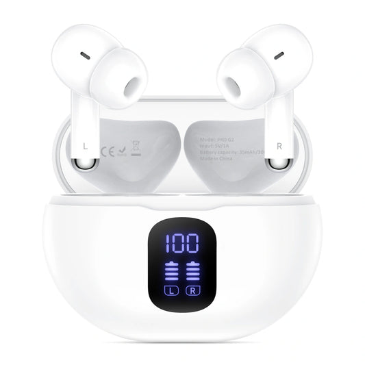 Bluetooth Handsfree Tech-Protect Ultraboost Pro G2, TWS, White