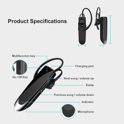 Handsfree Bluetooth Techsuit CB1 UrbanEar, A2DP, Svart