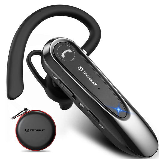 Handsfree Bluetooth Techsuit CB2 AirTalk, A2DP, Svart