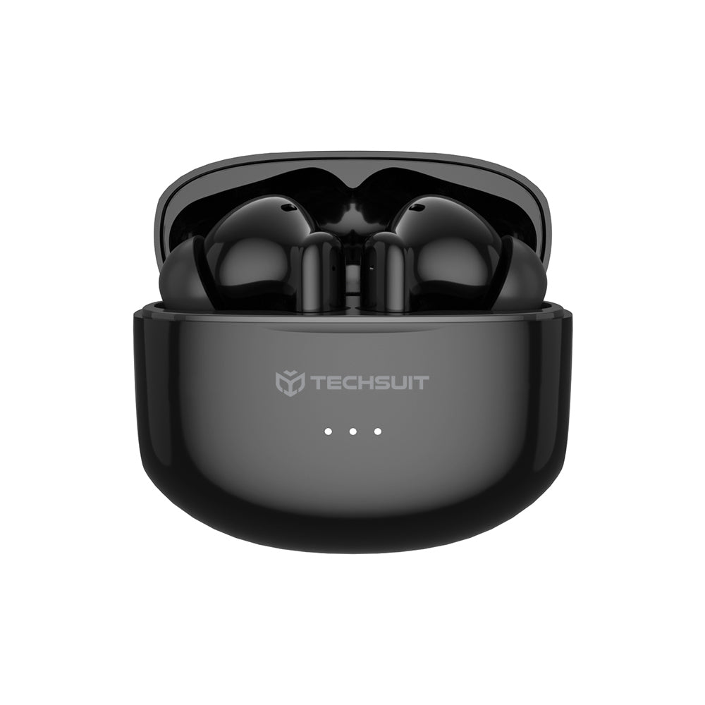 Handsfree Bluetooth Techsuit CW1 Audira Pro, TWS, ANC, Svart