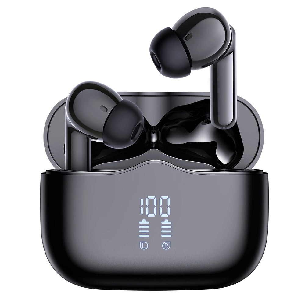 Handsfree Bluetooth Techsuit CW2 VelarX One, TWS, ANC, Svart