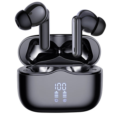 Handsfree Bluetooth Techsuit CW2 VelarX One, TWS, ANC, Svart