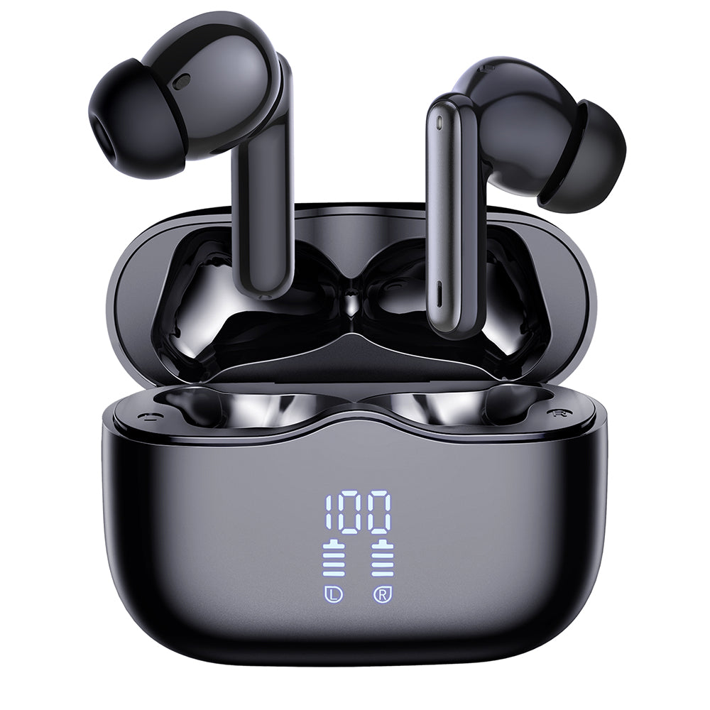 Handsfree Bluetooth Techsuit CW2 VelarX One, TWS, ANC, Svart