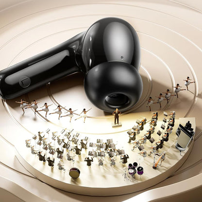 Handsfree Bluetooth Techsuit CW3 WaveBeat 100, TWS, ANC, Black