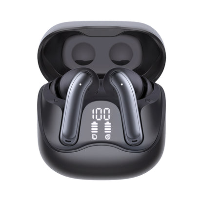 Handsfree Bluetooth Techsuit CW5 EchoFit Pro, TWS, ANC, MultiPoint, Svart