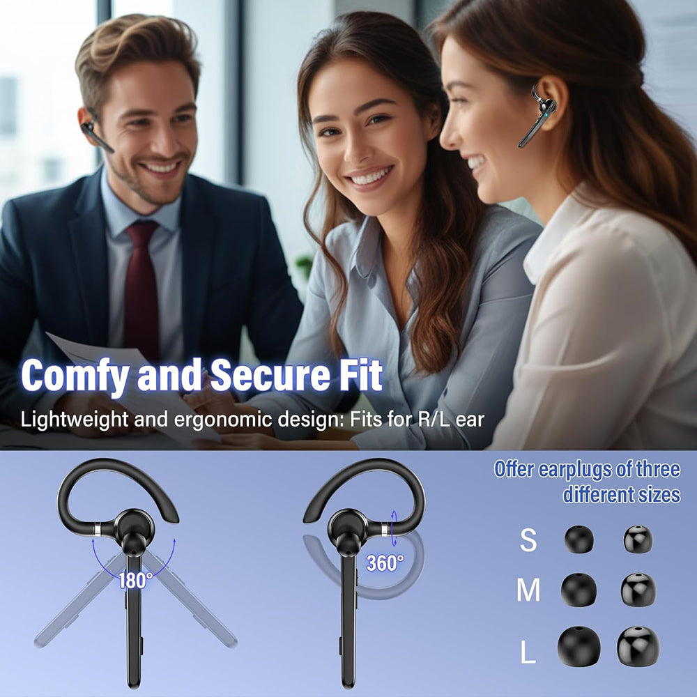 Handsfree Bluetooth Techsuit G9 TalkZen, A2DP, Svart