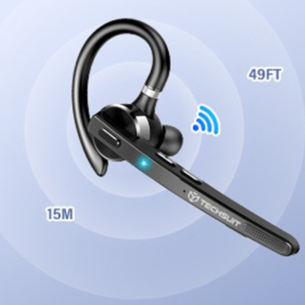 Handsfree Bluetooth Techsuit G9 TalkZen, A2DP, Svart
