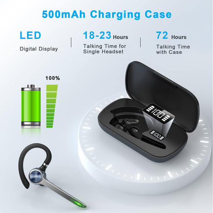 Bluetooth Call Center-headset Techsuit Hearyo A6L, svart