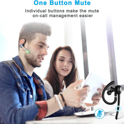Bluetooth Call Center-headset Techsuit Hearyo A6L, svart