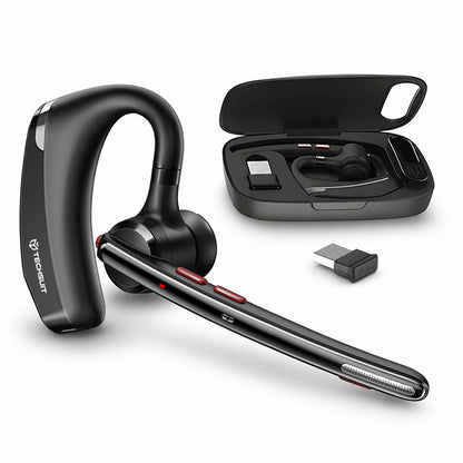 Bluetooth-headset Techsuit SoundForce Pro G10 för callcenter, A2DP, svart