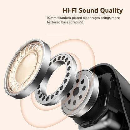 Handsfree Bluetooth UGREEN Dots (75628), TWS, MultiPoint, Svart