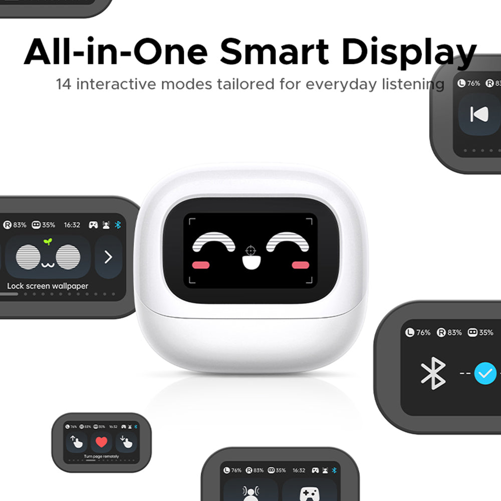 Handsfree Bluetooth UGREEN HiTune H6 Magic WS216 (75288), TWS, ANC, MultiPoint, Grå