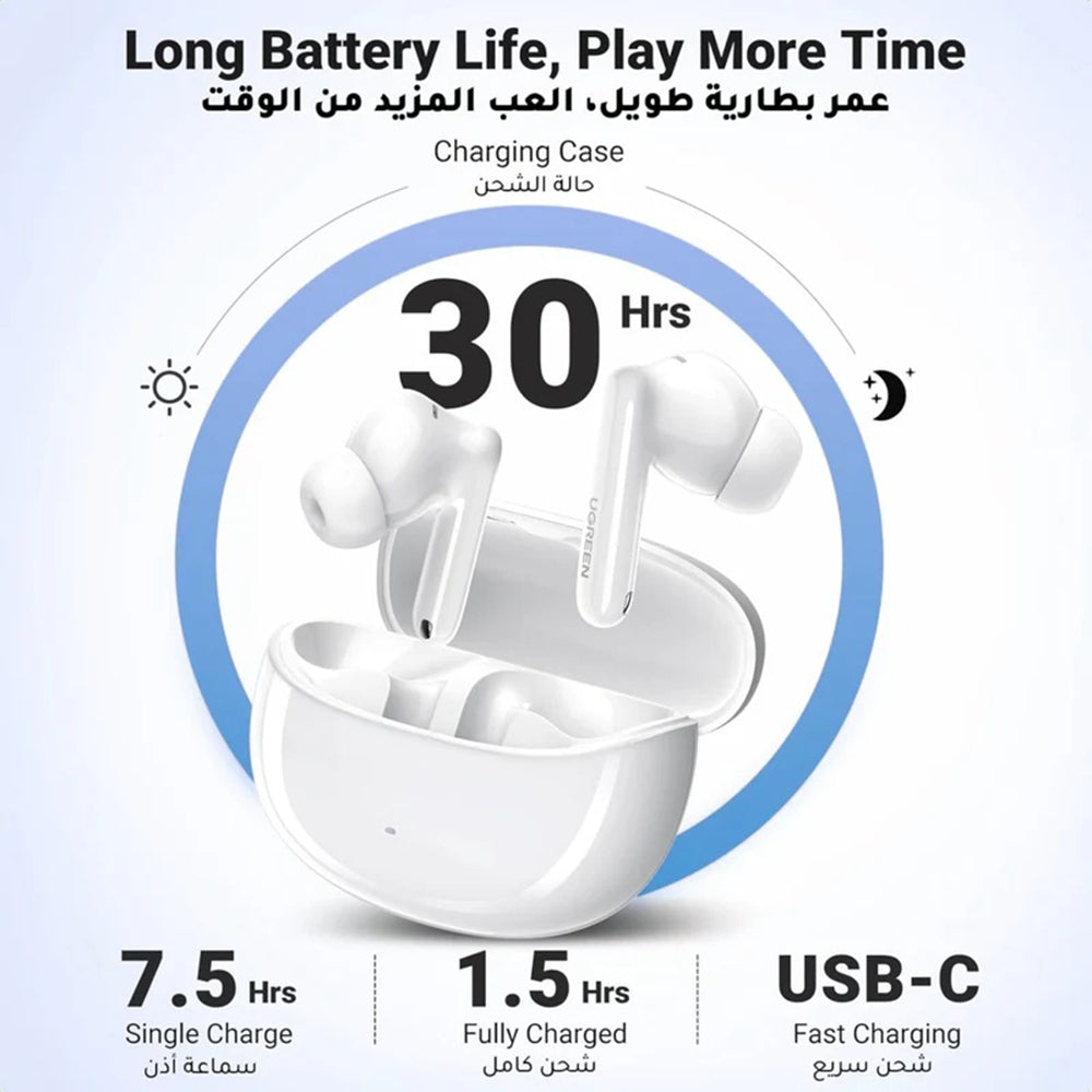 Handsfree Bluetooth UGREEN HiTune T3 Pro WS206, TWS, ANC, MultiPoint, Vit