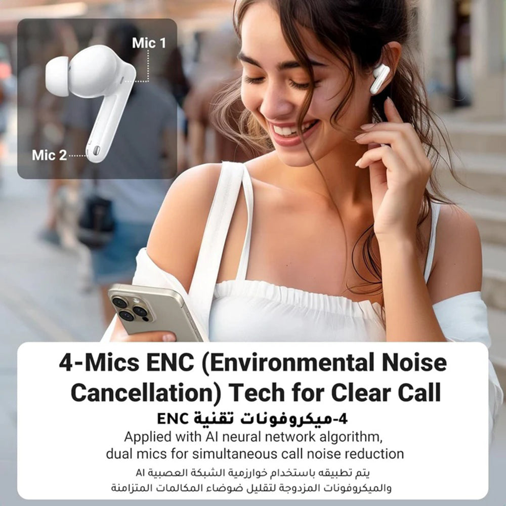 Handsfree Bluetooth UGREEN HiTune T3 Pro WS206, TWS, ANC, MultiPoint, Vit