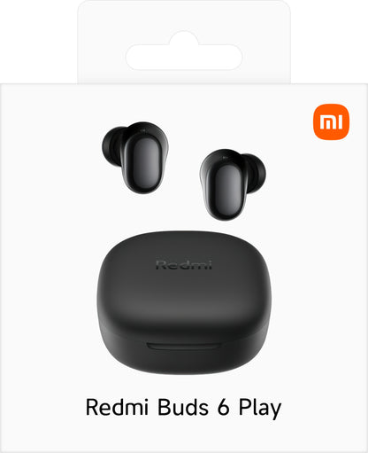 Handsfree Bluetooth Xiaomi Redmi Buds 6 Play, TWS, Svart BHR8776GL