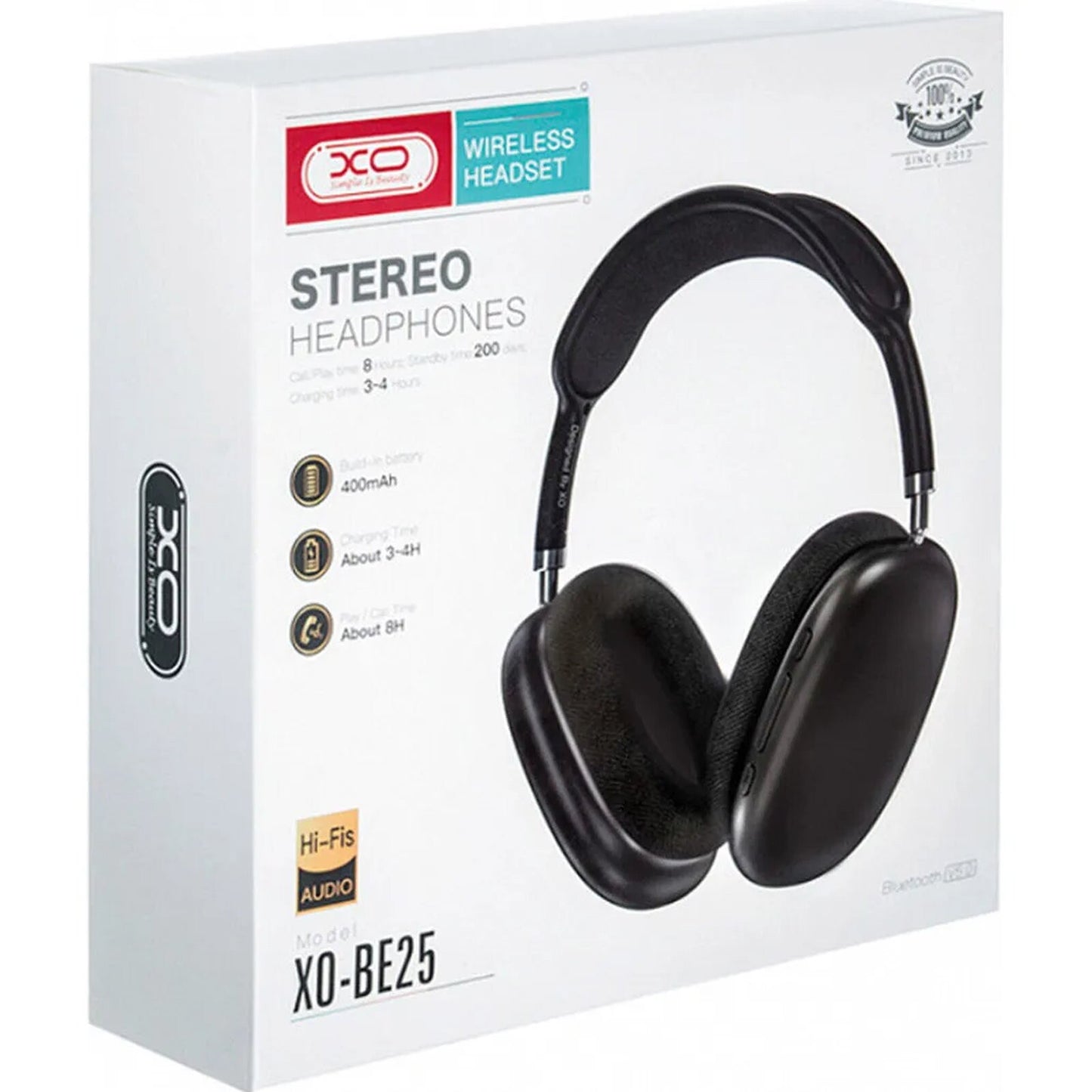 Handsfree Bluetooth XO Design BE25, A2DP, Svart