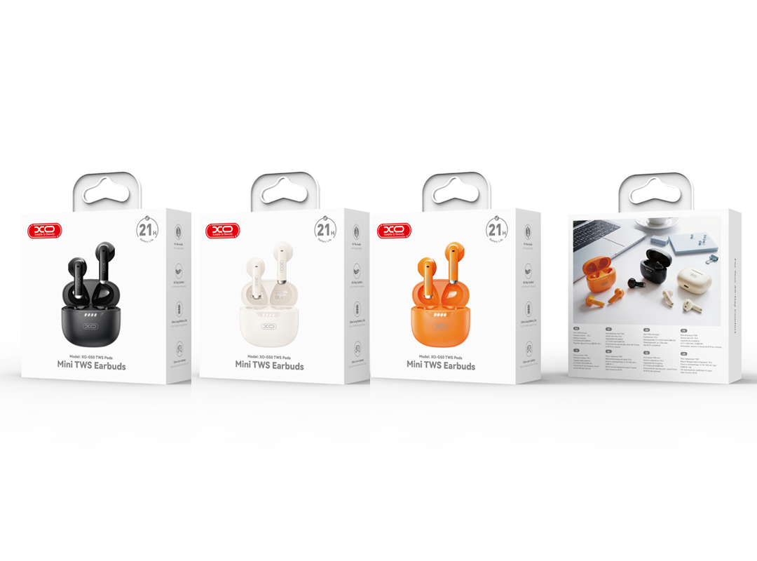 Handsfree Bluetooth XO Design G50, TWS, Svart
