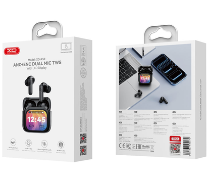 Handsfree Bluetooth XO Design X50, TWS, ANC, Svart