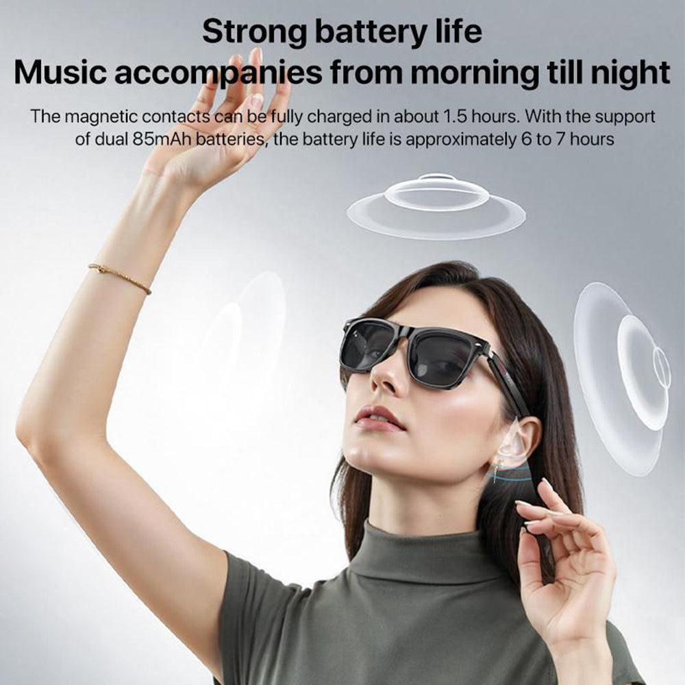 Handsfree Bluetooth Yesido IO35, Typ Solglasögon Unisex, A2DP, Svart