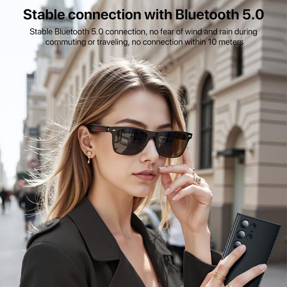 Handsfree Bluetooth Yesido IO35, Typ Solglasögon Unisex, A2DP, Svart