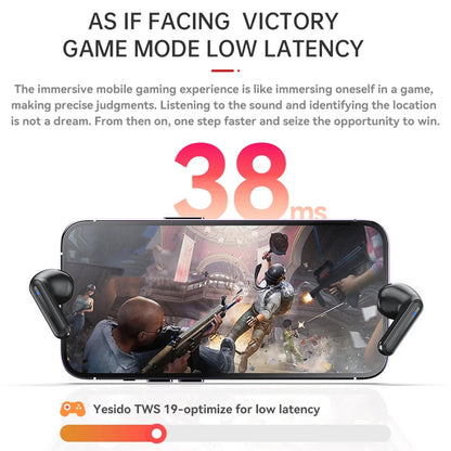 Handsfree Bluetooth Yesido TWS19, TWS, Svart