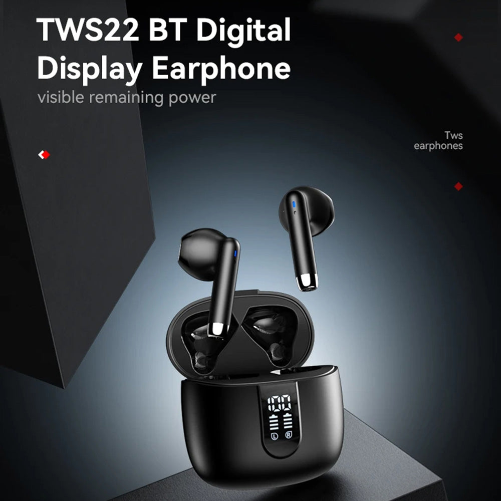 Handsfree Bluetooth Yesido TWS22, TWS, Svart