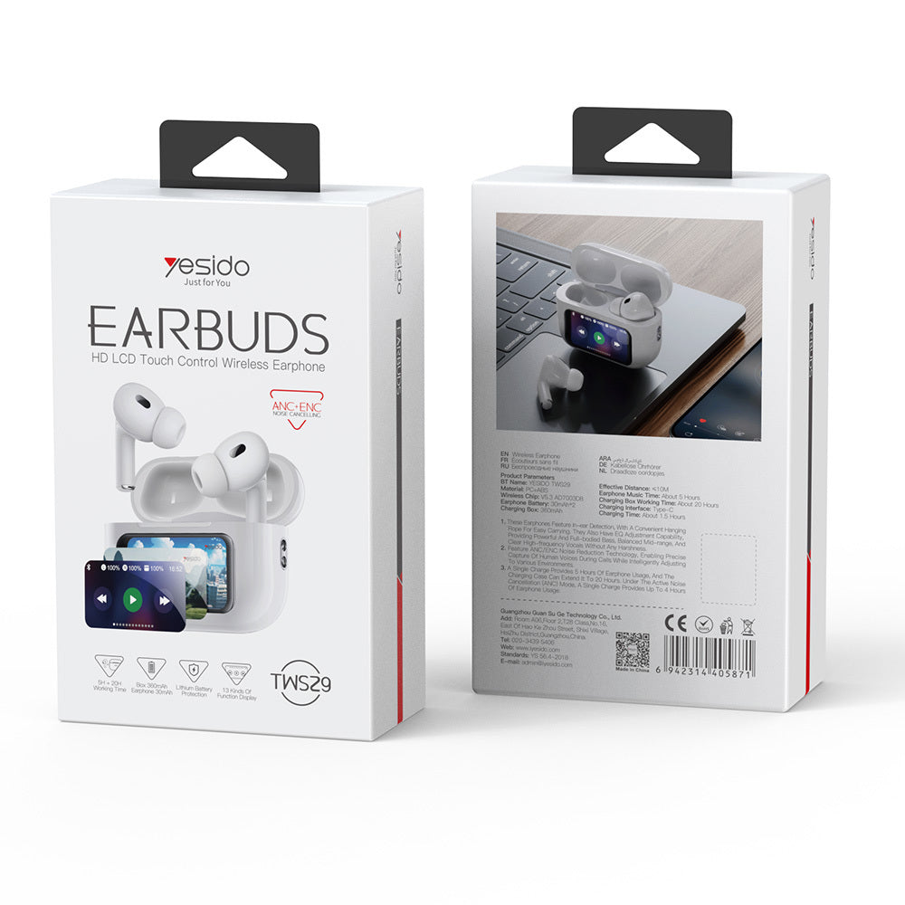 Handsfree Bluetooth Yesido TWS29, TWS, Vit